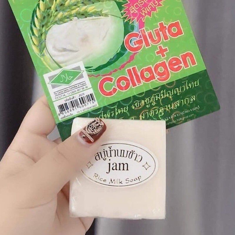 Xà phòng gạo thái lan jam rice milk soap 65gr