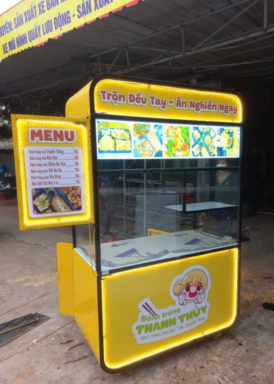Quầy bán hàng lưu động nhỏ gọn đẹp sang chảnh