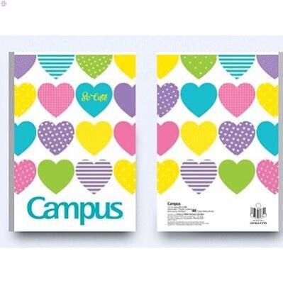 Vở kẻ ngang Campus 80 trang hình trái tim - So cute
