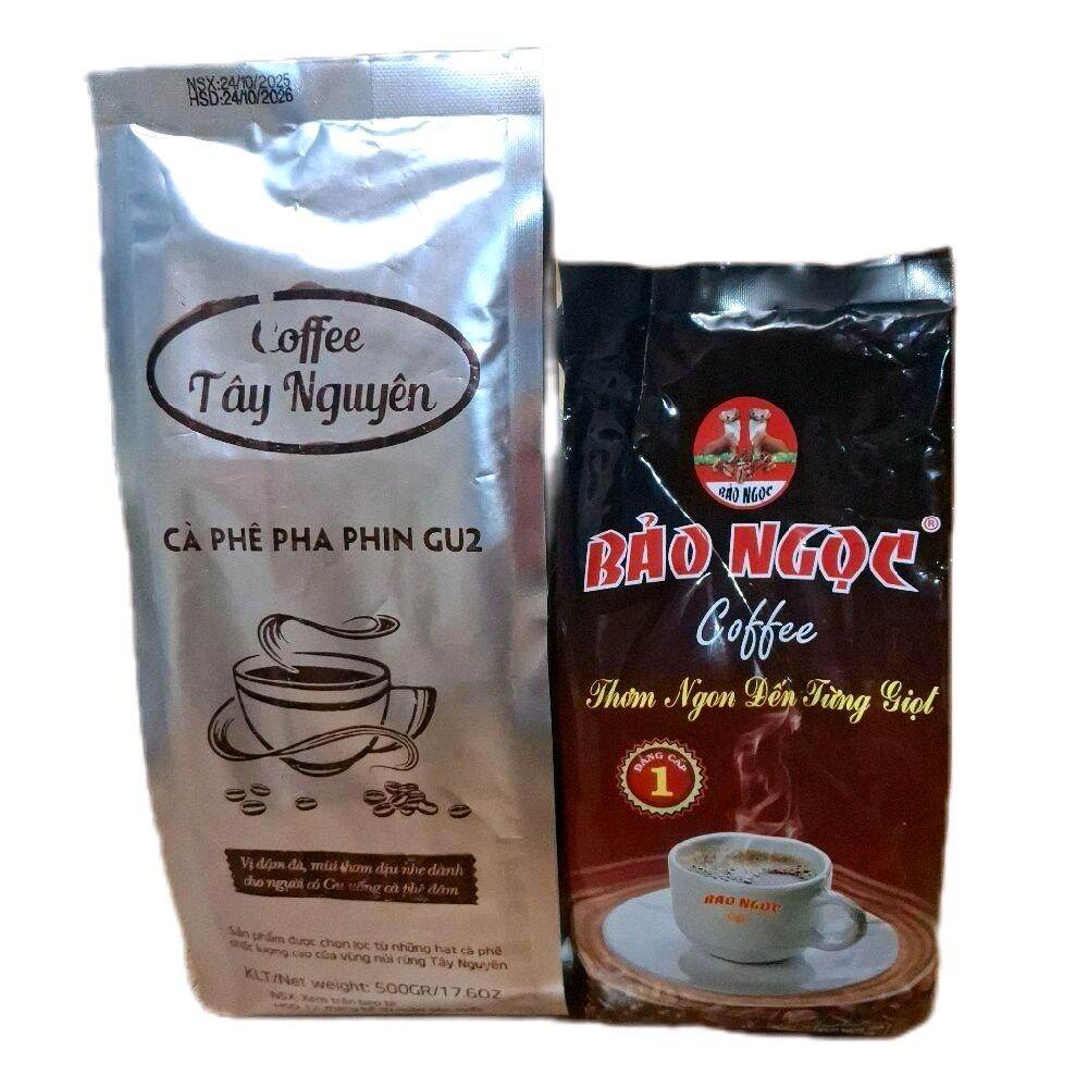 Bao Ngoc Film-Coffee Combo + Tay Nguyen Coffee Gu2 500g Pack Special Mix, Standard Quality, Rich, Fragrant, Delicious from Coffee Beans