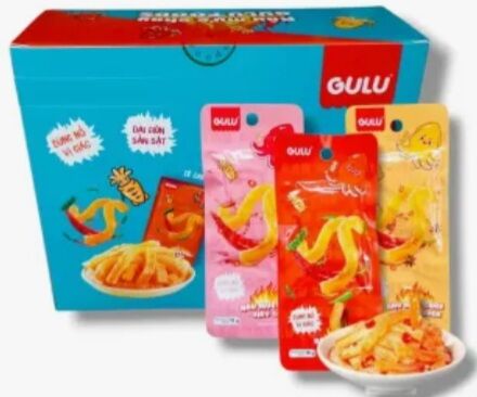 30 gói râu mực chay gulu mix 3 màu 10 hồng, 10 đỏ, 10 vàng ( tổng nhận 30 gói) ăn vặt ngon tuyệt vời