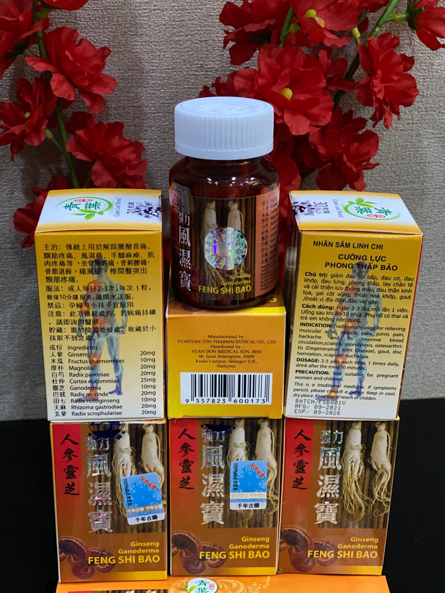Nhân sâm Linh Chi Cường Lực phong thấp bảo