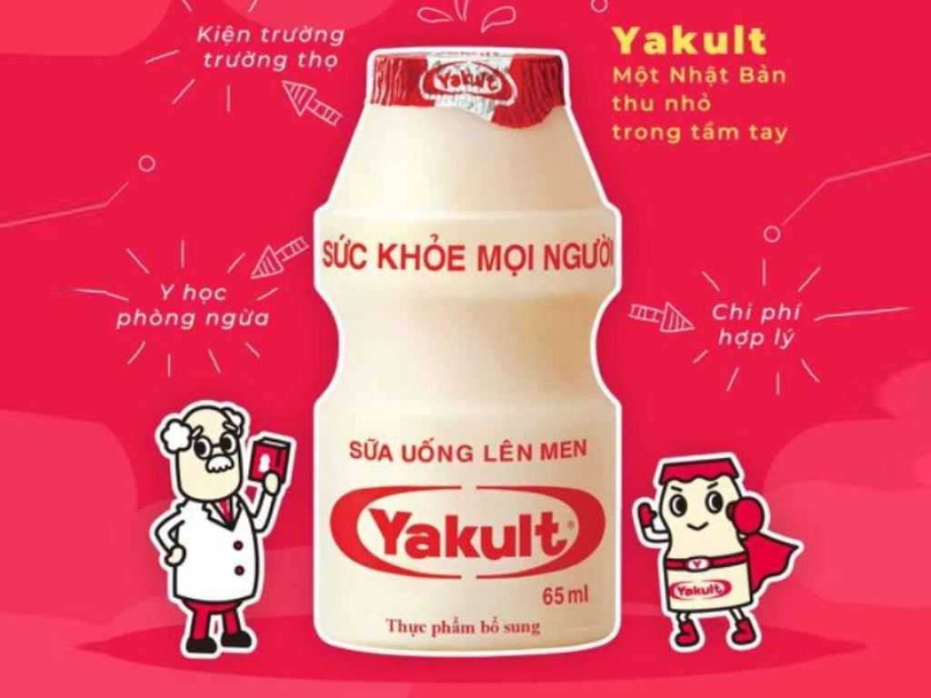 sữa yakult đỏ 1 lốc 5 chai