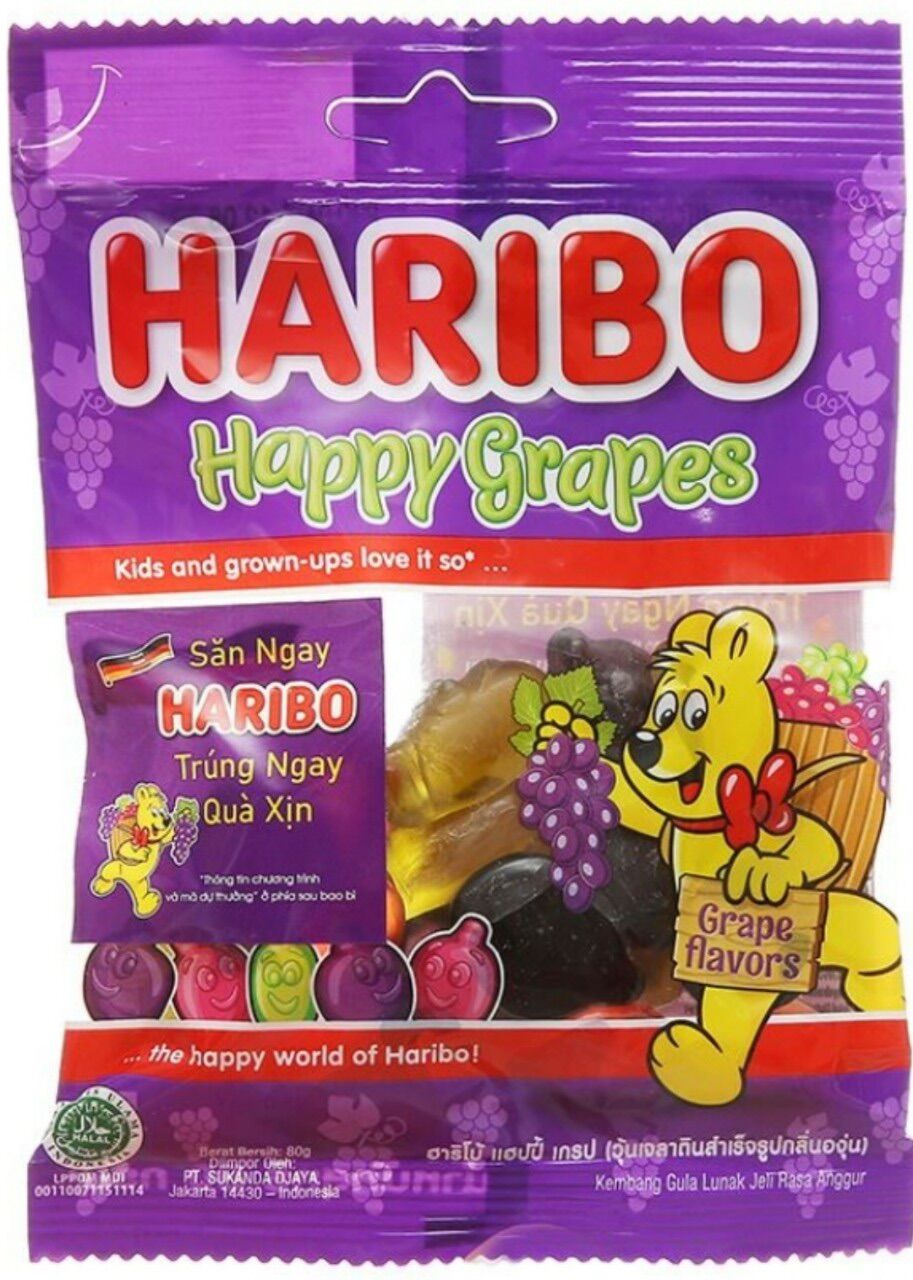 Kẹo dẻo Haribo Worms 80g