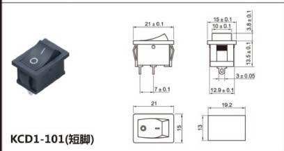 Combo 5 công tắc bập bênh 2 chân 6A-250V