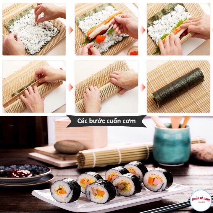 Mành tre  cuốn cơm cuộn Kimbap