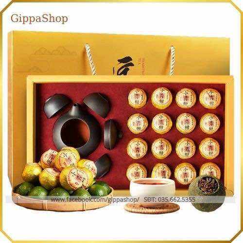 Hộp Trà Phổ Nhĩ Quýt Vân Nam Chính Hiệu , Hàng công ty nhập khẩu