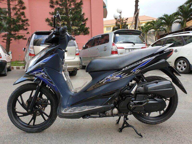 Bộ gác chân xếp sau suzuki Hayate SS (có hình xe)