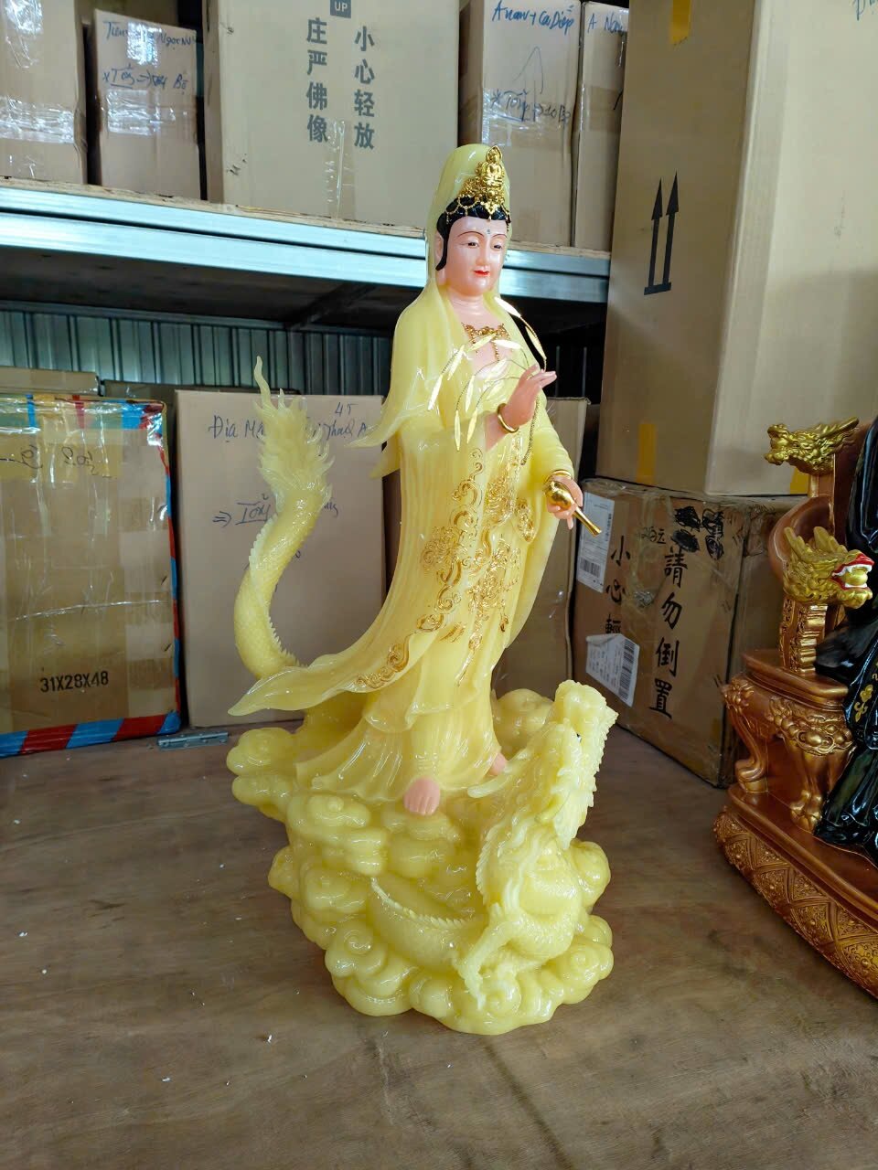 Tượng Quan Âm Nam Hải cao 70cm