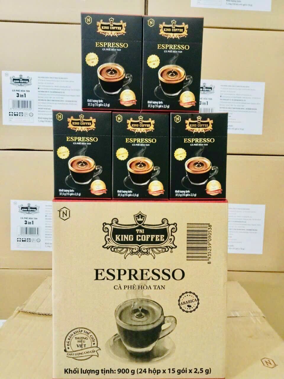 Cà phê đen TNI King Coffee Espresso 37.5g (date T8 /2025)