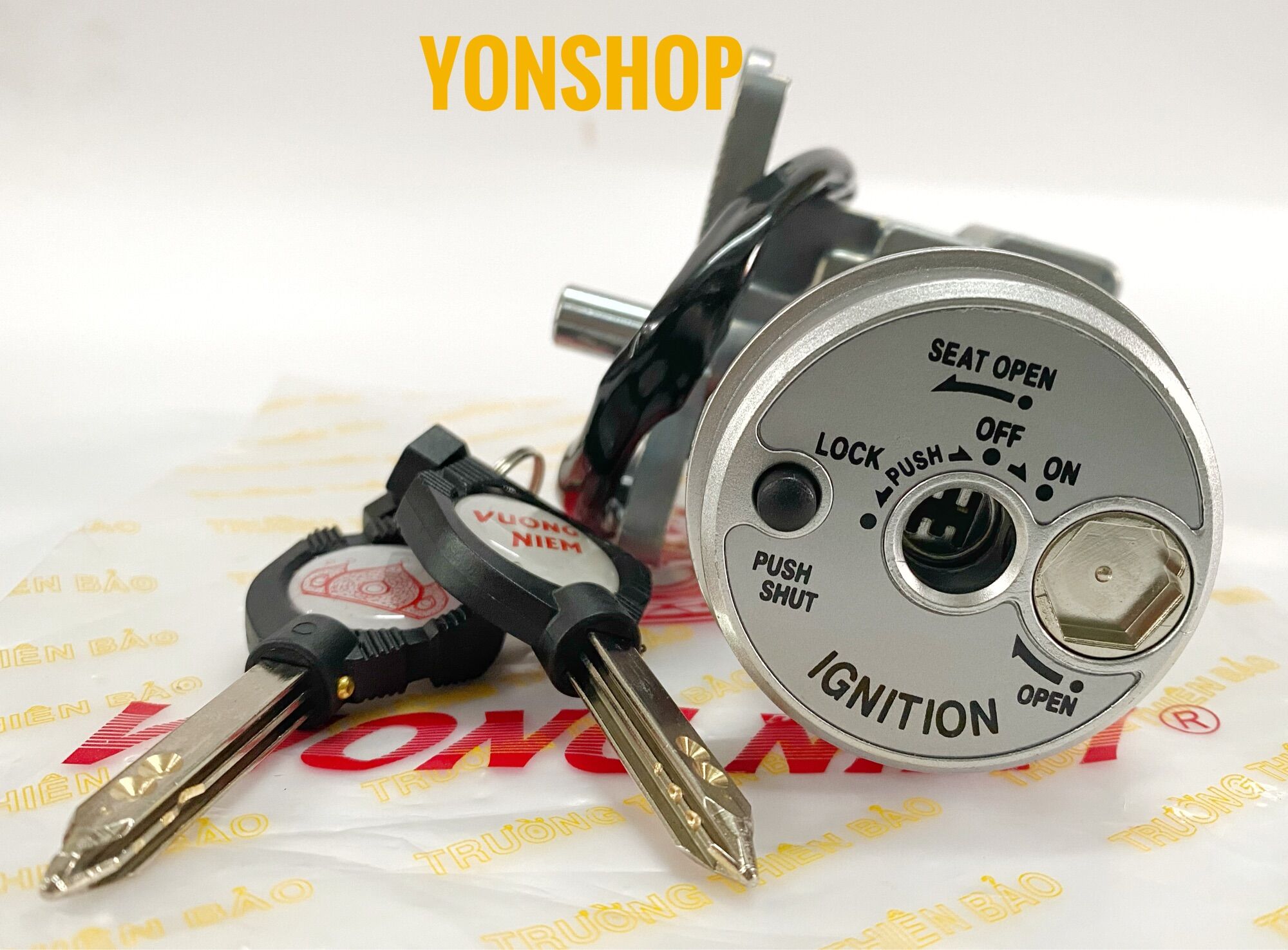 Bộ Ổ Khoá Xe Nouvo 6 Chìa 6 Cạnh Chống Trộm Hàng Cao Cấp Chính Hãng VƯƠNG NIỆM