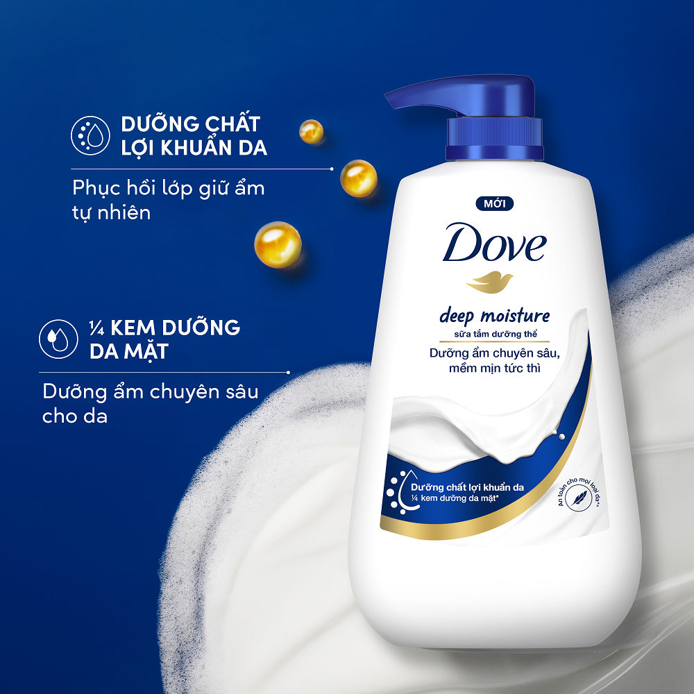 Sữa tắm dove 900g.