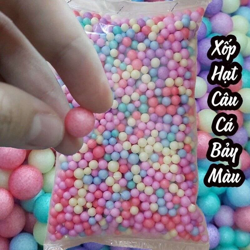 Hạt xốp nhiều màu câu lăng xê, câu lục, mồi câu chép_2 mẫu