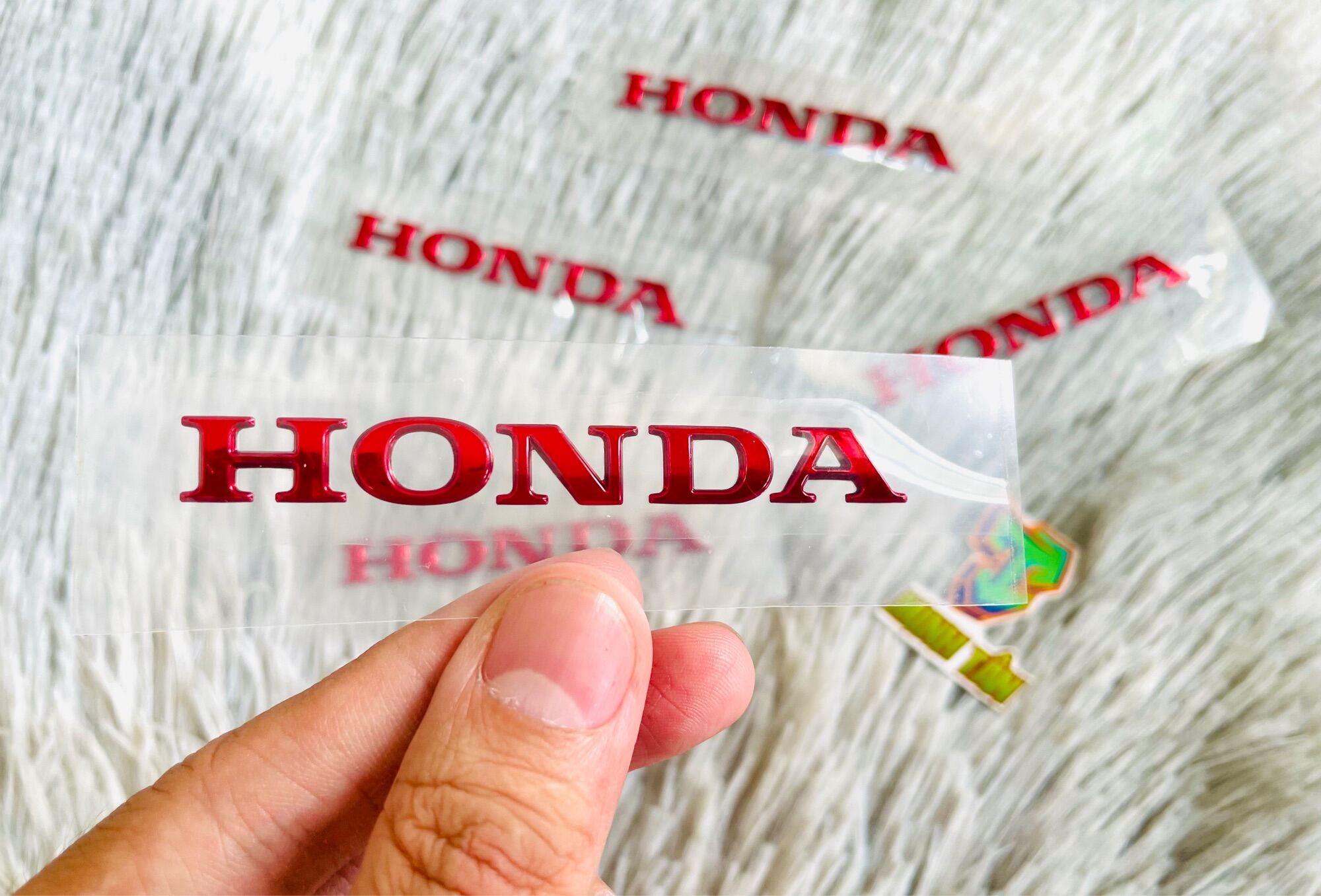 Honda zin  chữ nổi 8cm dán mặt nạ Lead 125 Sh Vario.