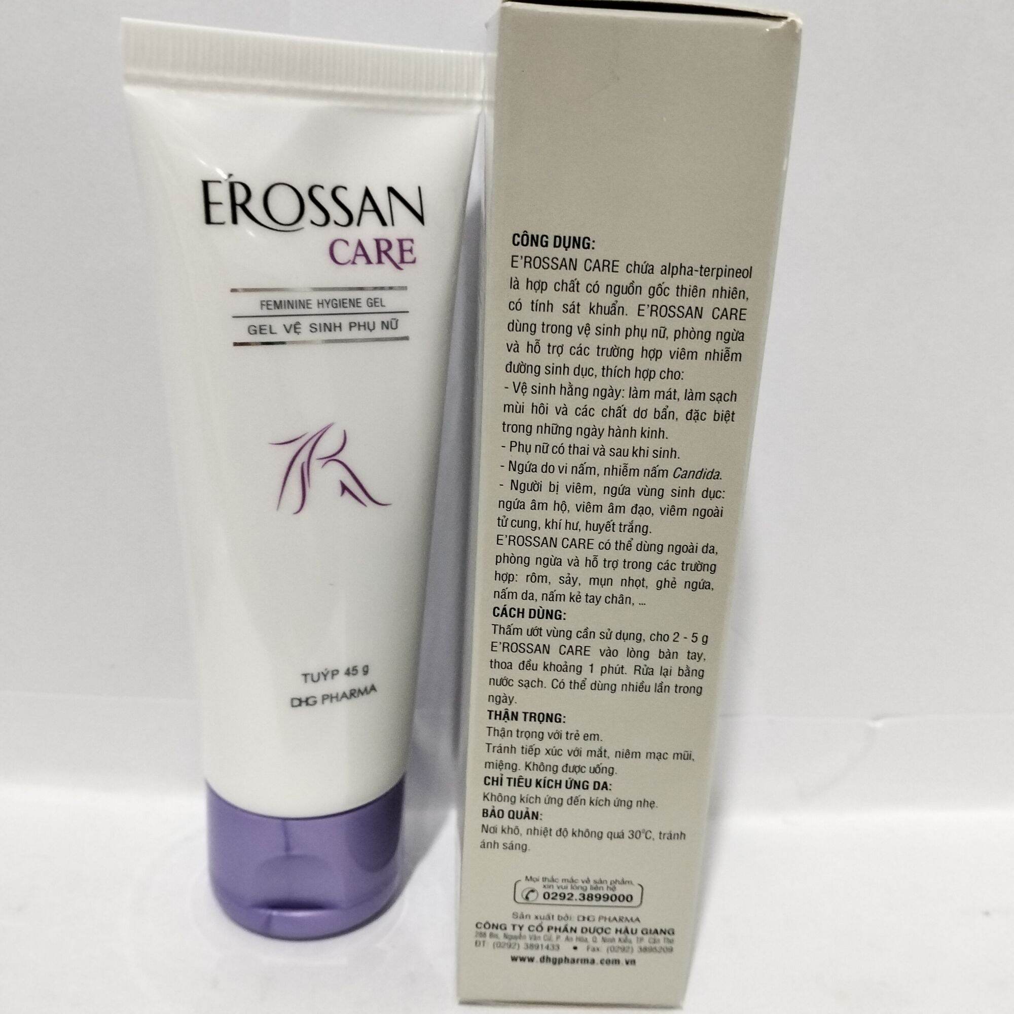 Dung dịch vệ sinh phụ nữ (gel) Erossan tuýp 45g