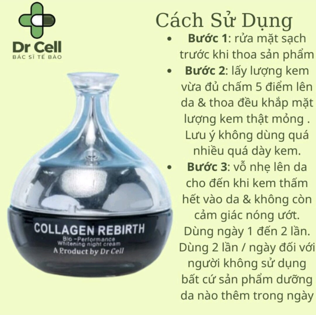 kem dưỡng ban đêm Dr cell