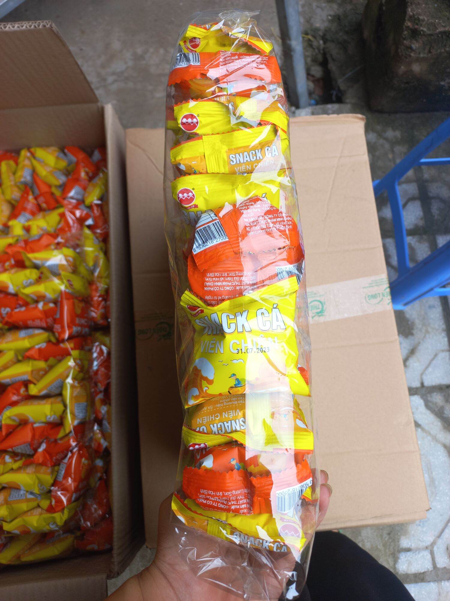 Snack cá viên chiên combo 60 gói/bịch