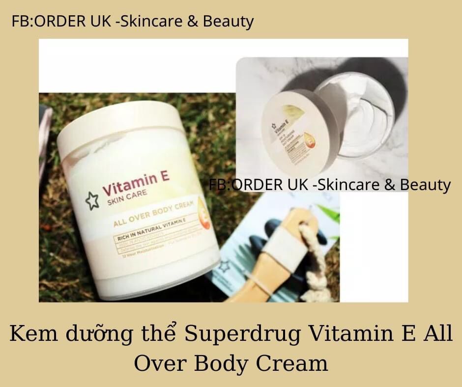 Vitamin e dưỡng thể dành cho body