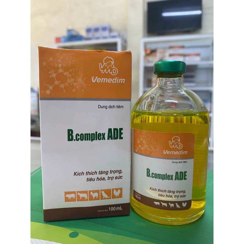 Bcomplex ADE Ham Ăn, Kich tiêu hoá, phục hồi sức khoẻ cho chó mèo và vật nuôi lọ 100ml