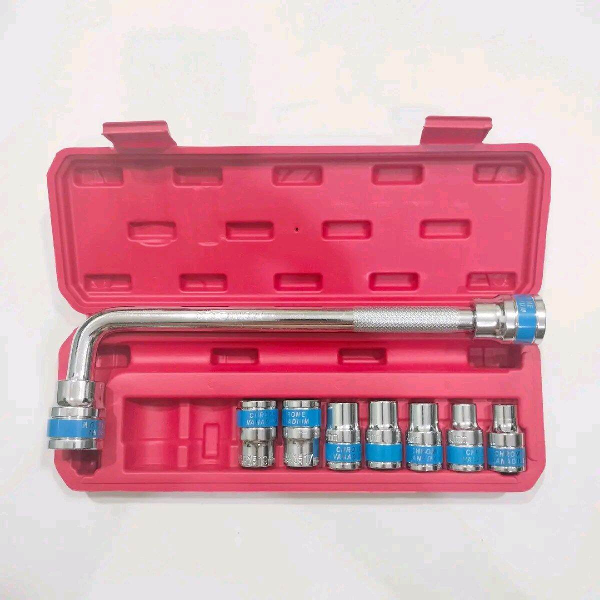 Bộ tuýp sửa xe 10 chi tiết từ 8-24mm, chất thép Crv