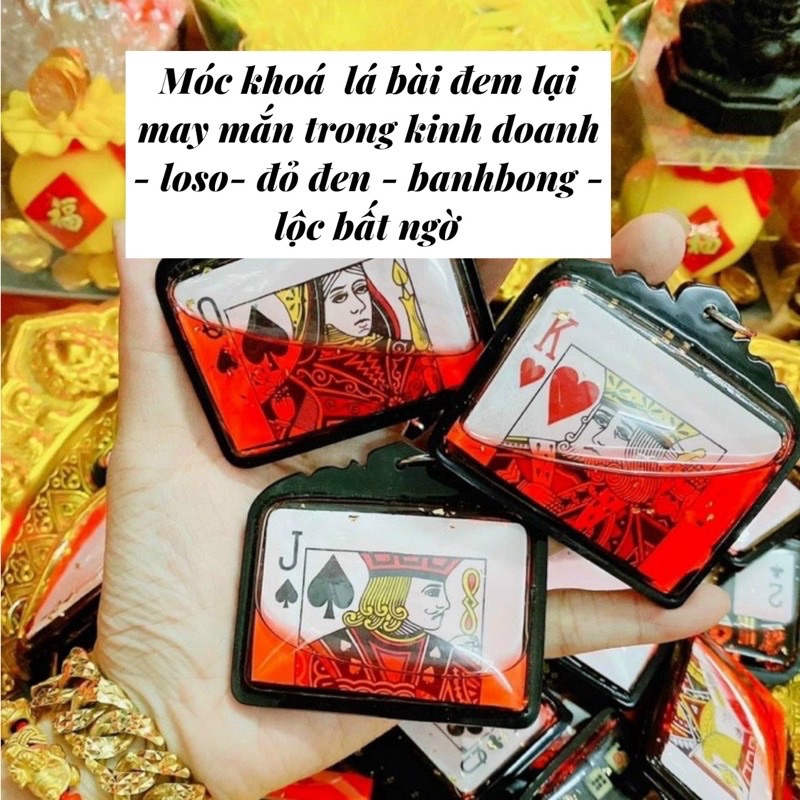 Móc khoá hình lá bài