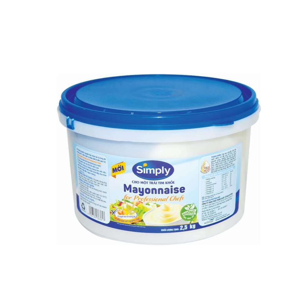 [[ Date Mới ]] Xốt mayonnaise Simply, 2.5kg