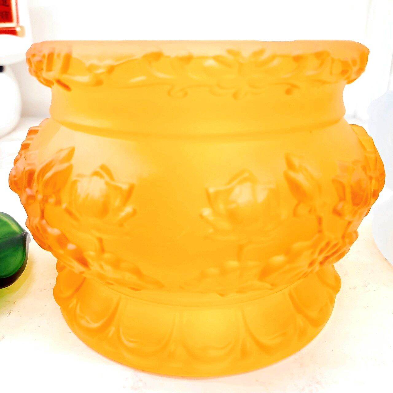 BÌNH - LƯ - DĨA - LY NƯỚC CÓ NẮP THỜ CÚNG ĐÁ LƯU LY