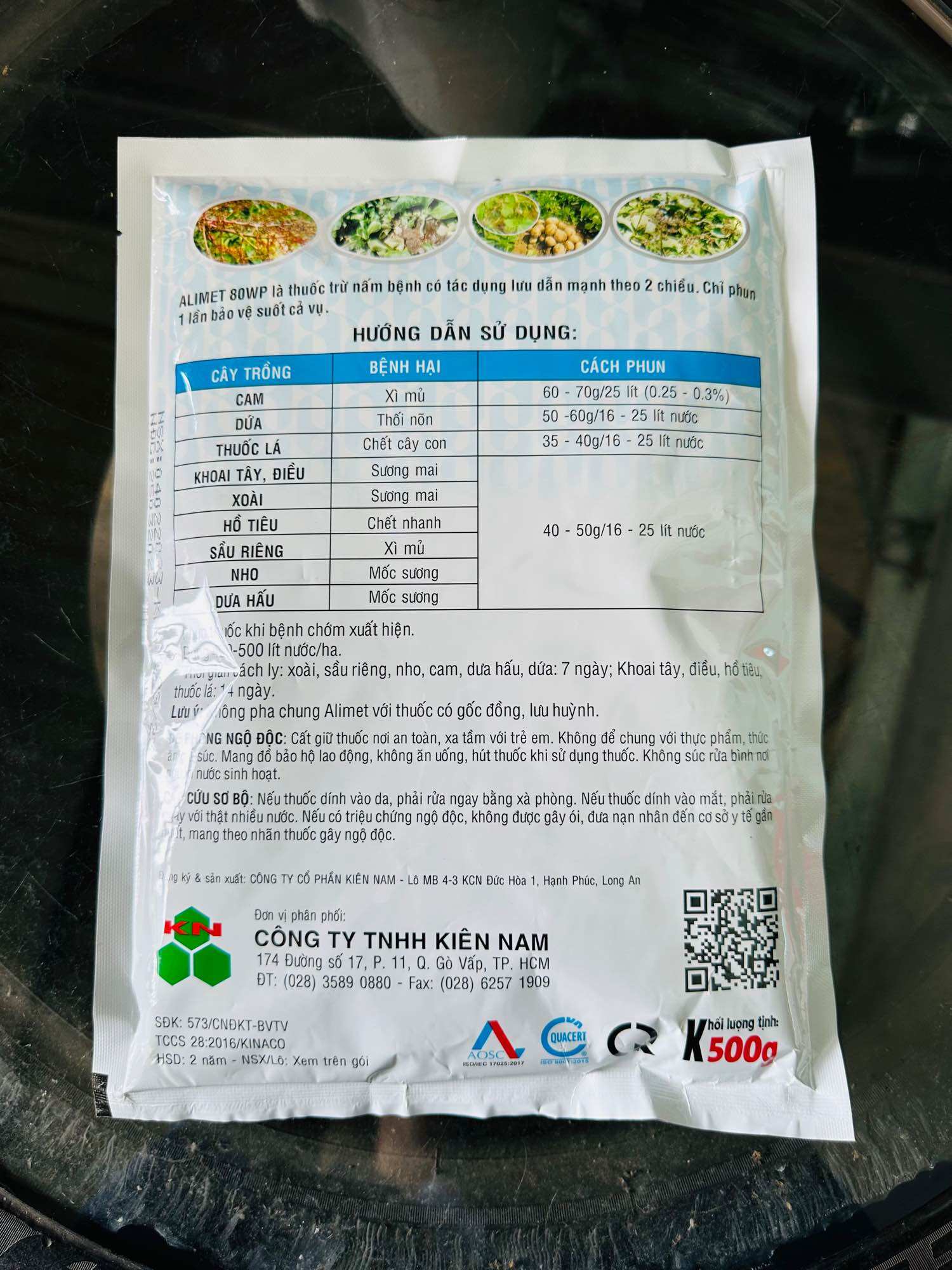 Thuốc Đặc Trị Bệnh Nứt Thân Xì Mủ - Alimet 80WP 1kg (Phân bón la)