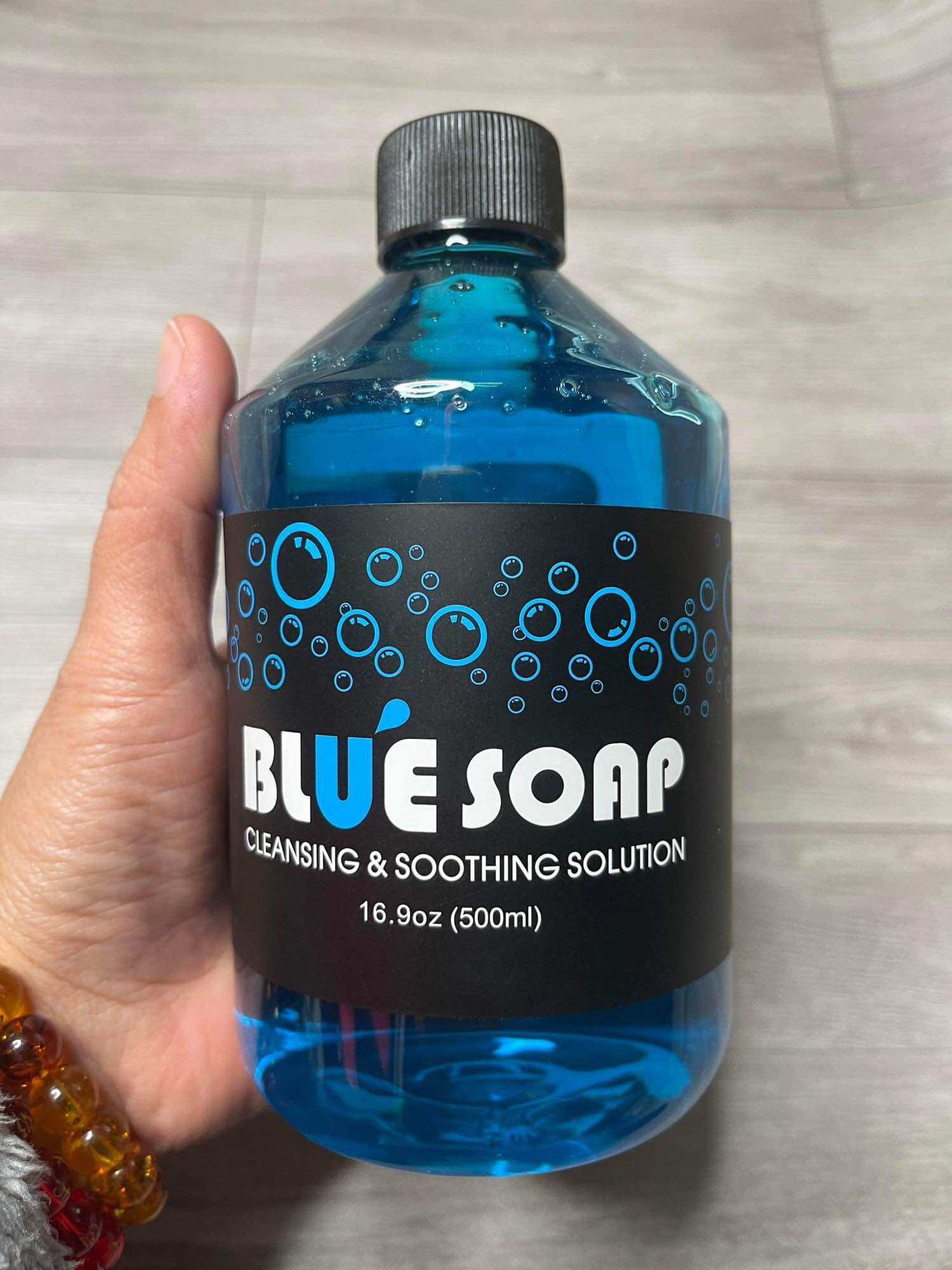 Dung dịch lau xăm Blue soap 500ml và 60ml