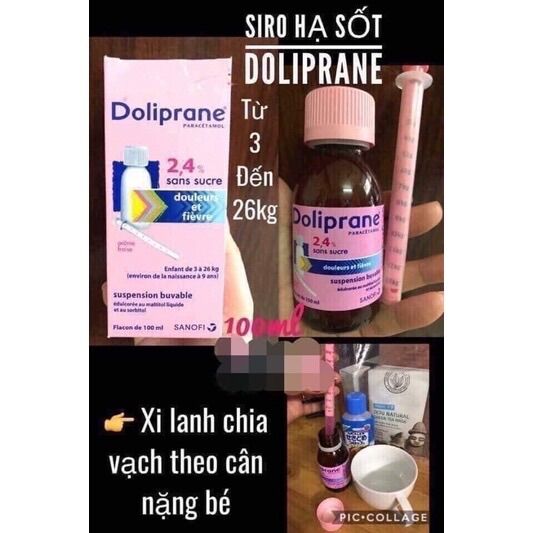 Siro Doli prane cho bé