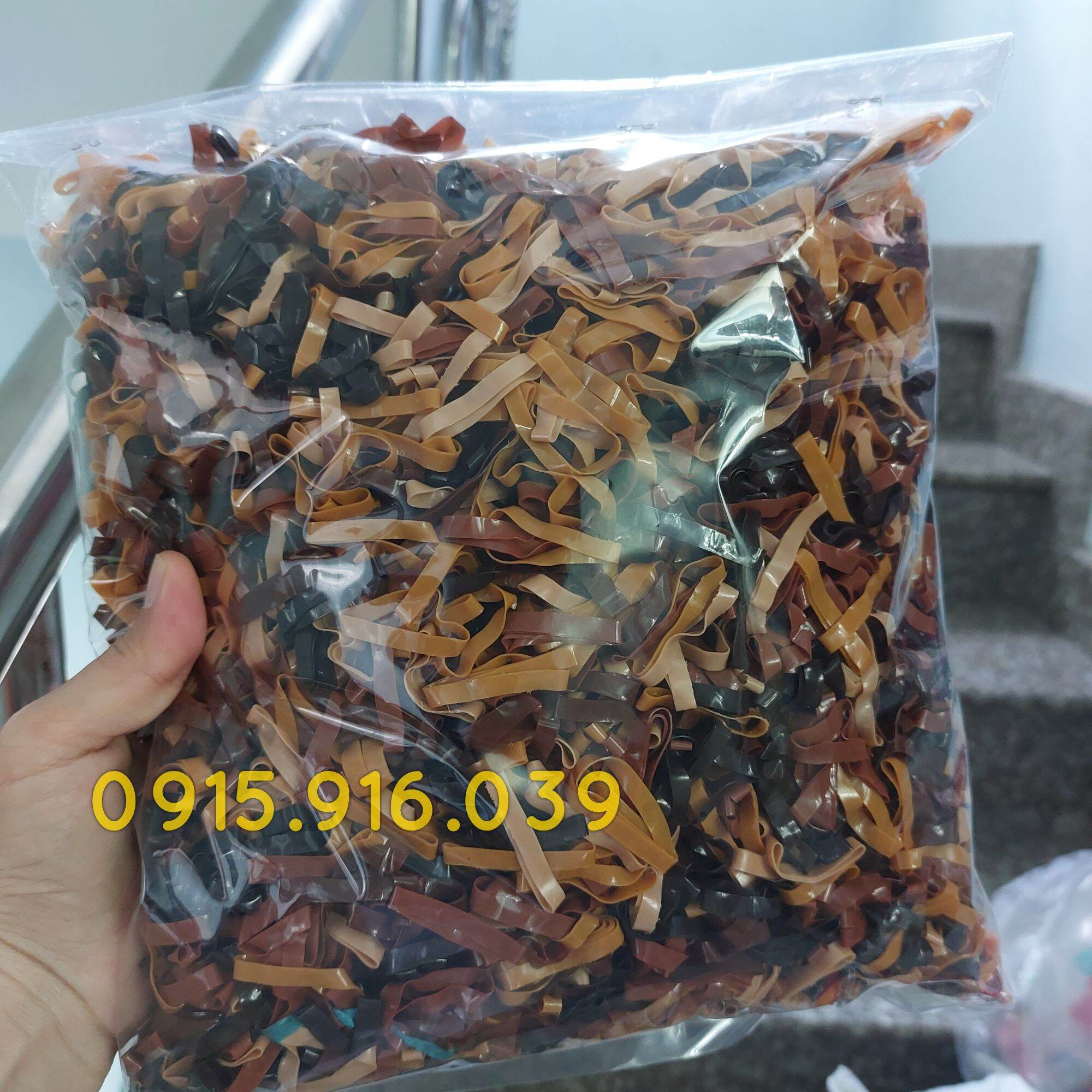 100 gram thun cột tóc sợi to túi zip