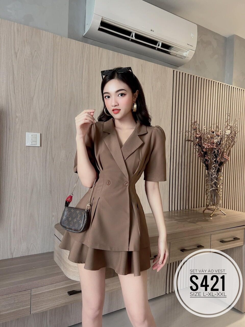 55-90kg bigsize set vest chân váy xòe s2021..9