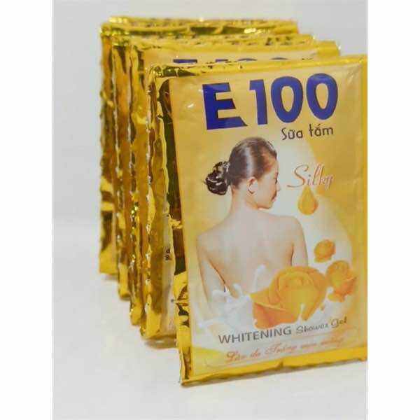 Dây sữa tắm e100 12 gói 3 màu cho làn da mịn màng