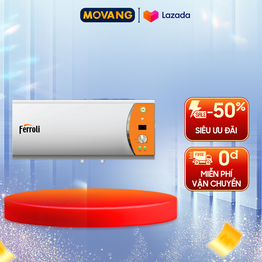 [GIAO TẠI HCM] - Verdi DE 20L Máy tắm nóng gián tiếp Ferroli Verdi 20L DE - Công suất 2500W Dung tích 20 lít Máy nước nóng gián tiếp