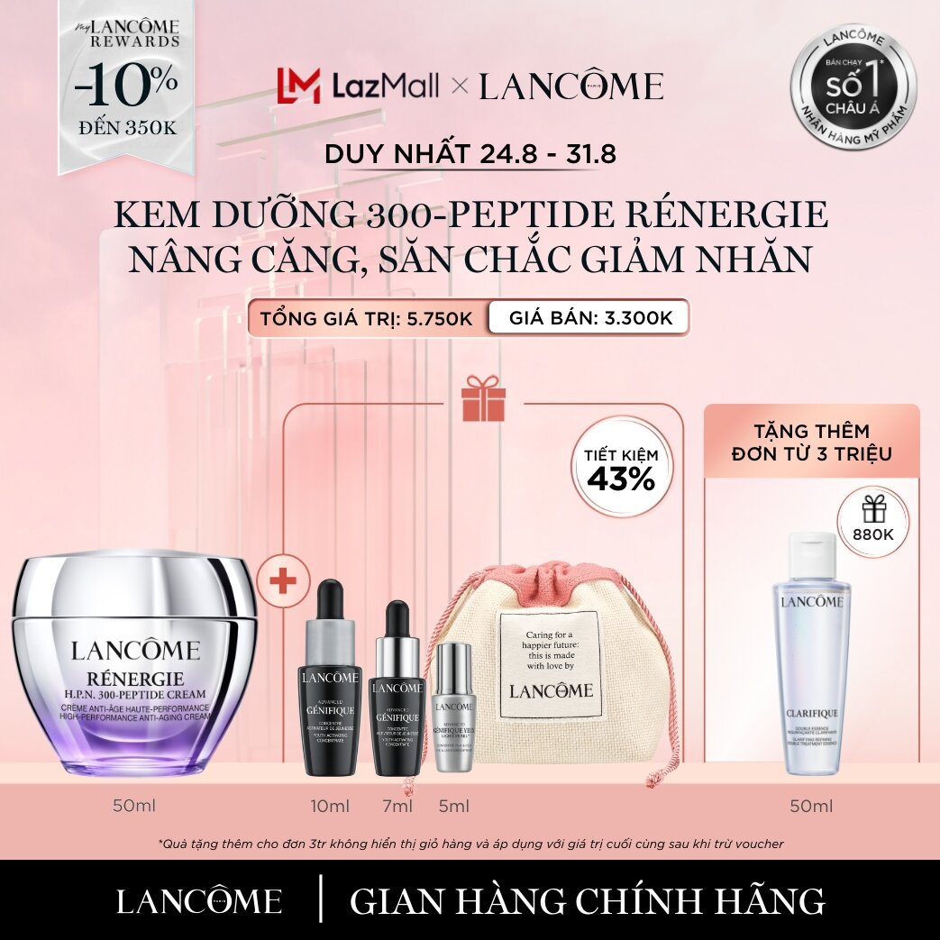 Kem Dưỡng Lancôme 300-peptide Rénergie chống lão hoá & nâng căng, săn chắc 50ml