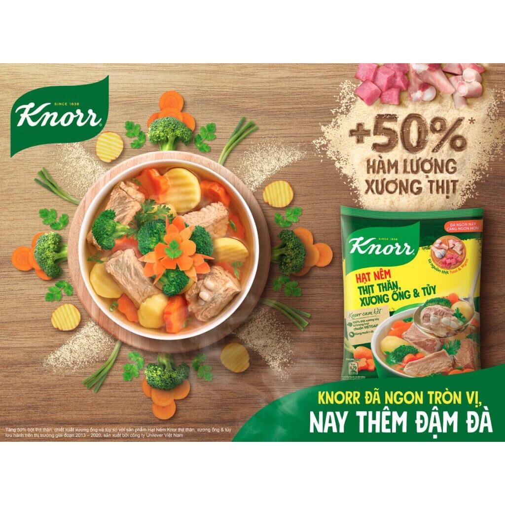 Hạt Nêm knor 900g date mới