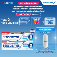 Bộ 2 Kem đánh răng SENSODYNE Repair & Protect Deep Repair 100g giúp phục hồi sâu và bảo vệ răng ê buốt