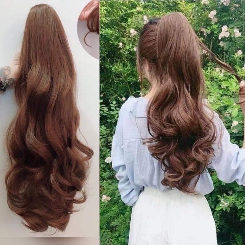 Tóc giả ngoặm xoăn đuôi dài cá tính nữ ❇️