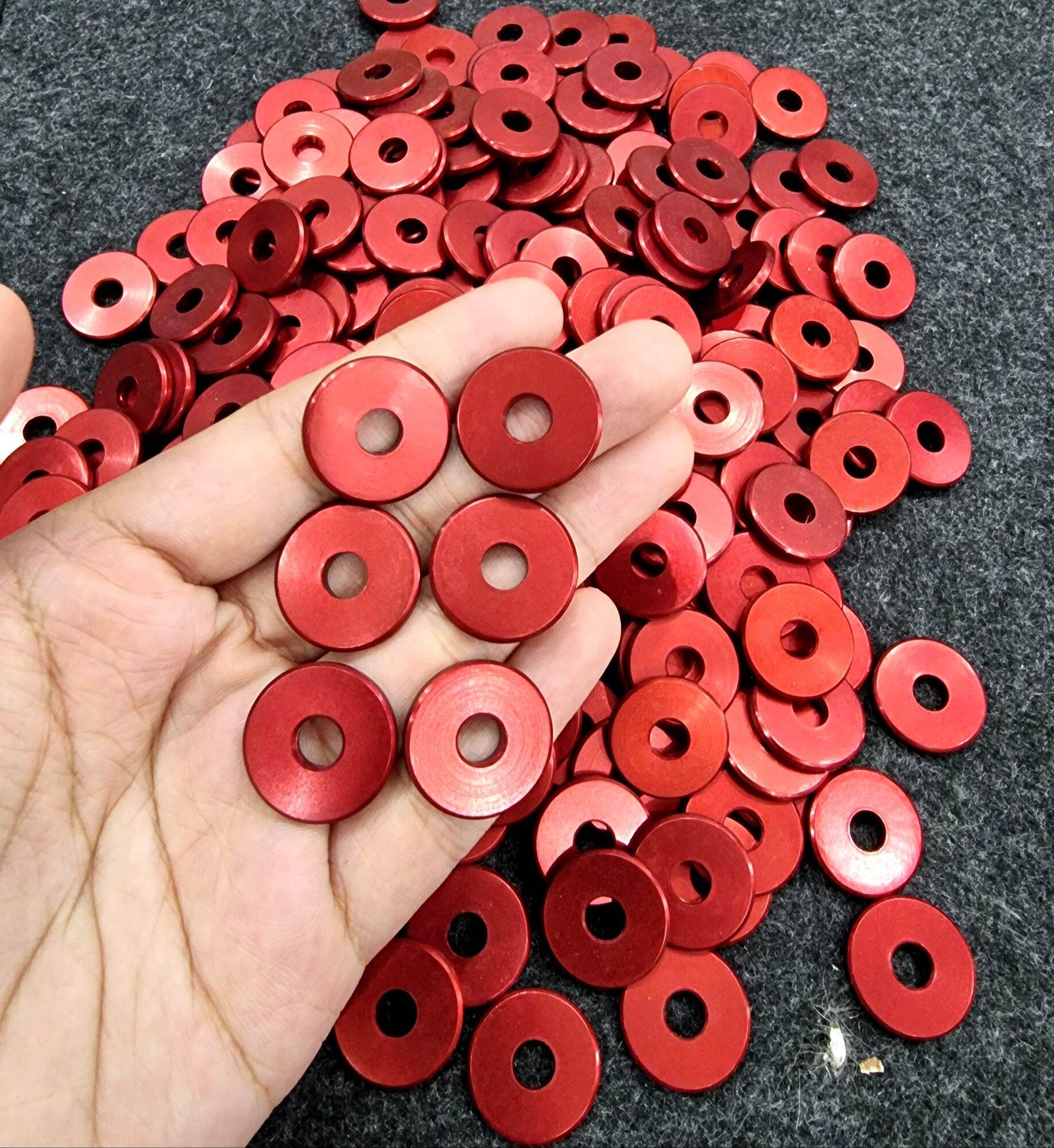 long đền đỏ mẫu phẳng nhôm cnc đủ size
