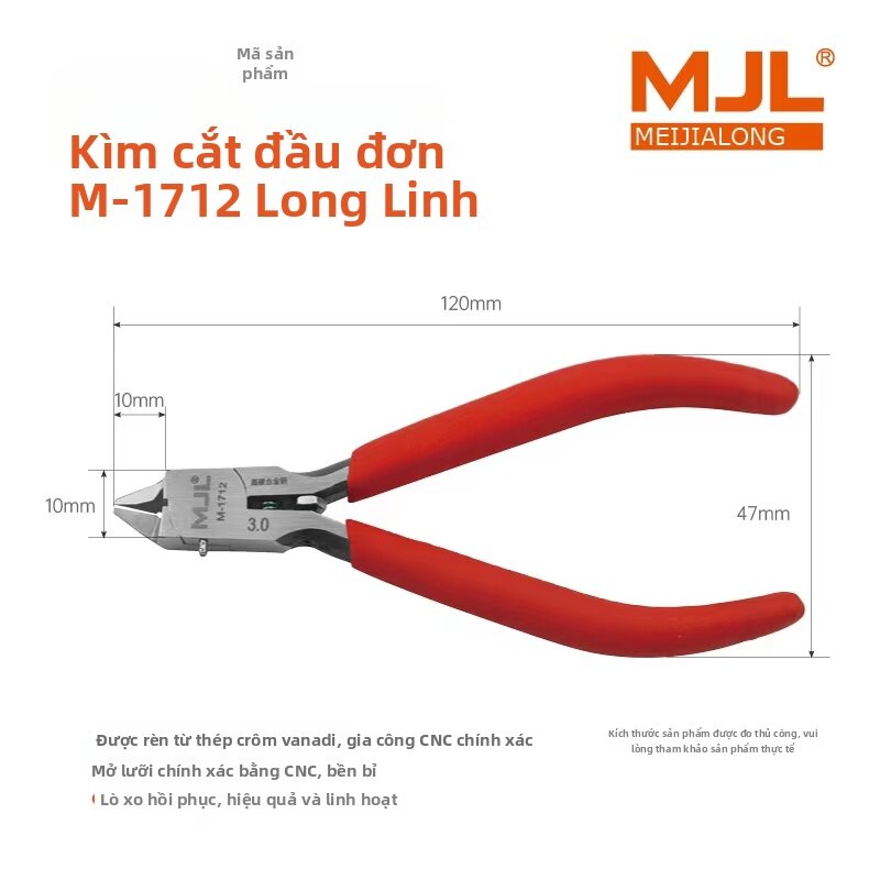 BEAUTY KING DRAGON MJL | Kềm Đơn Lưỡi Cho Lắp Ráp Bộ Kit
