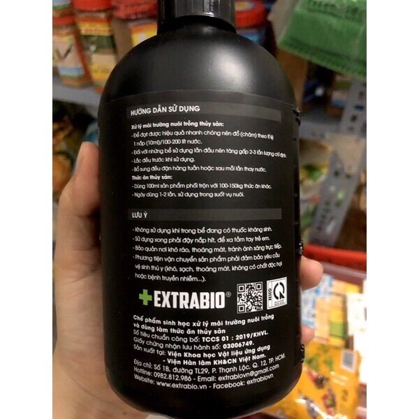 Men Vi Sinh Extra bio cao cấp cho cá cảnh, thủy sinh 500ml