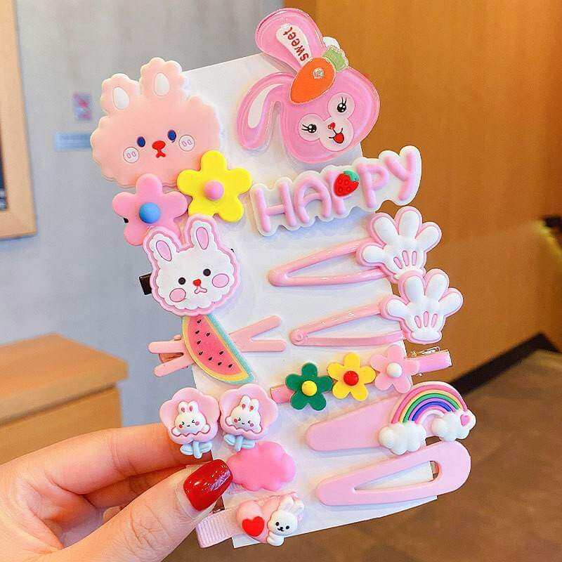 Set 14 kẹp tóc dễ thương cho bé pkt03