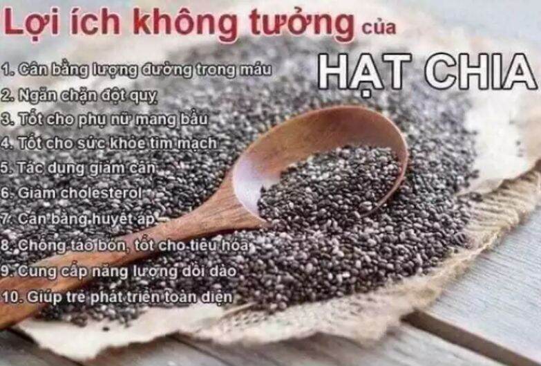 HẠT CHIA ÚC hàng xách tay gói 1kg