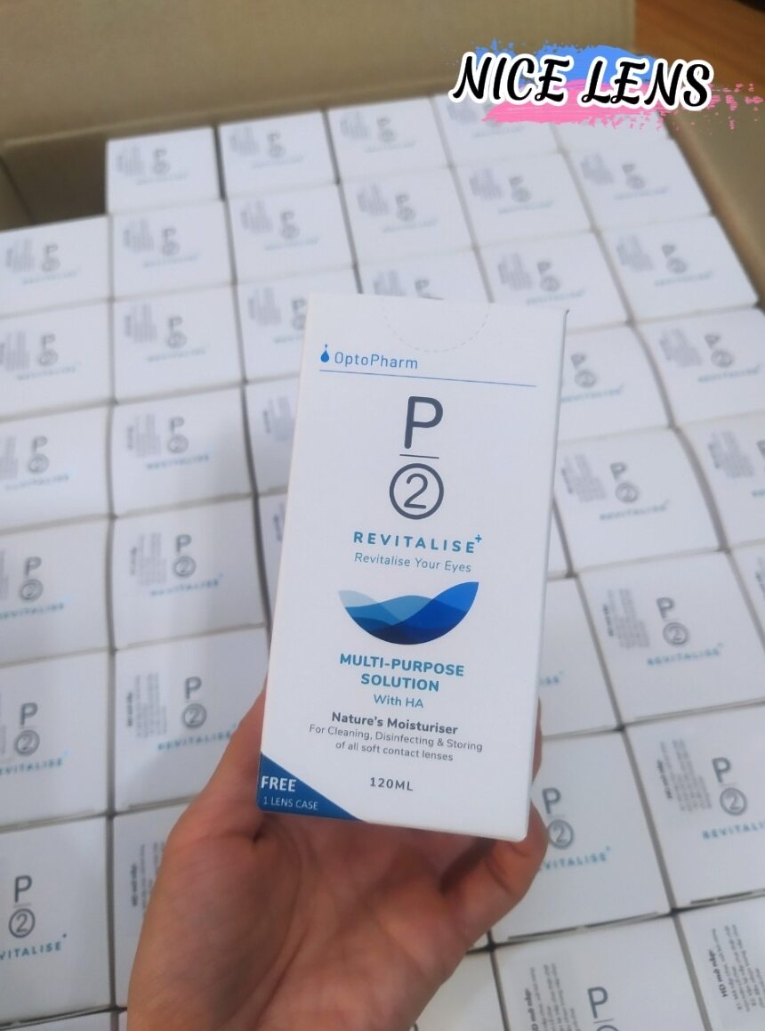 [HÀNG CHÍNH HÃNG] Nước ngâm kính áp tròng P2 Revitalize 120ml Singapore
