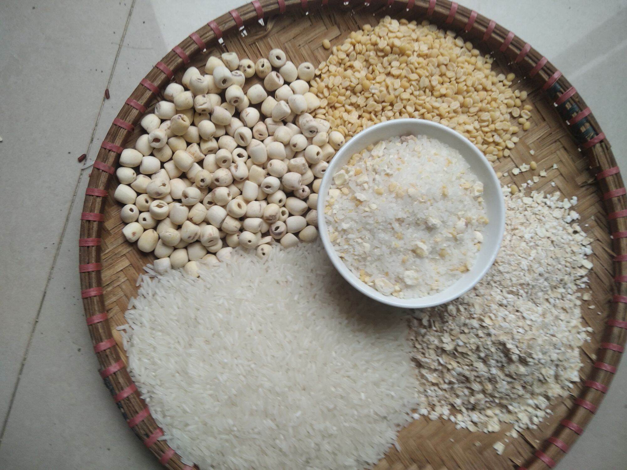 Bột ăn dặm cháo hạt xay vỡ cho bé 10 tháng tuổi nguyên liệu thơm ngon đủ