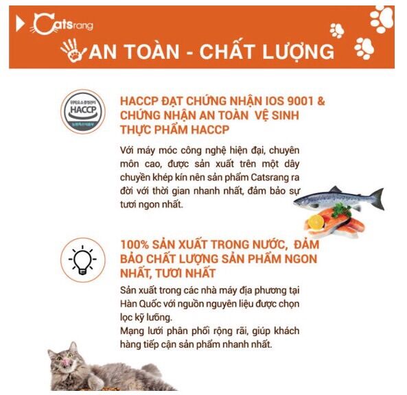 Thức ăn cho mèo Catsrang túi 5kg