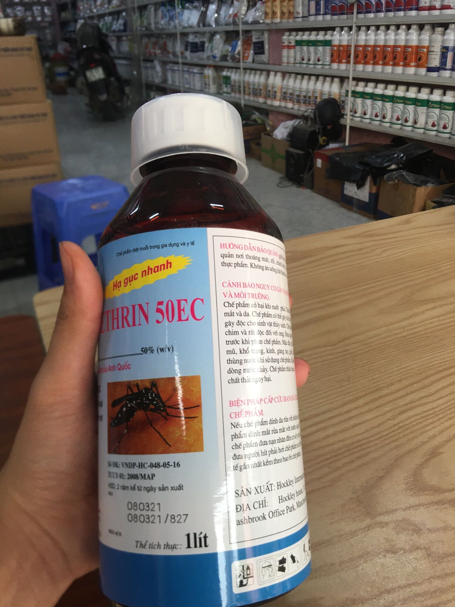 THUỐC DIỆT MUỖI PERMETHRIN 50EC [Chai 1000ML] MAP