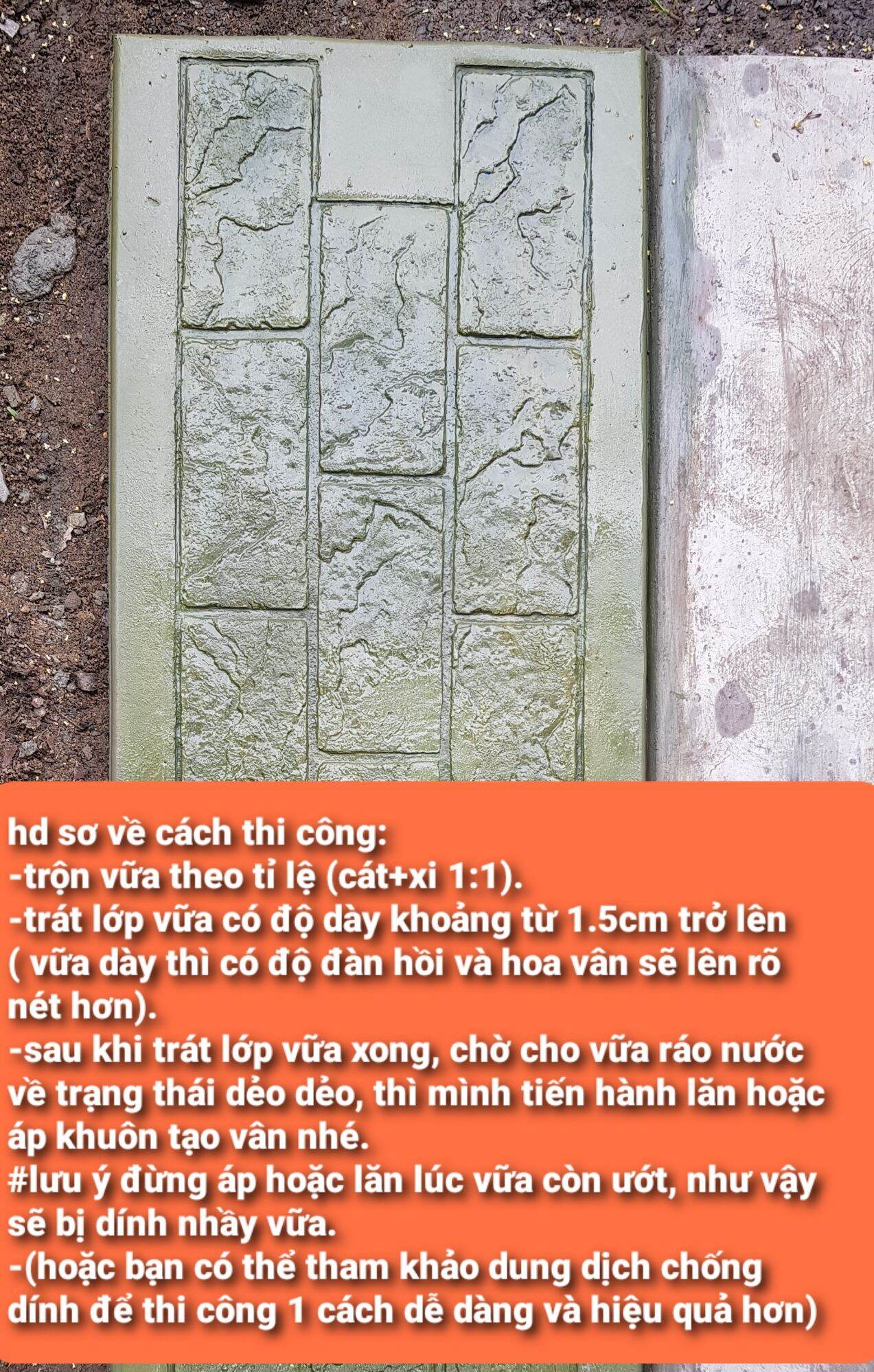 khuôn urethane  áp bê tông tạo vân đá -03