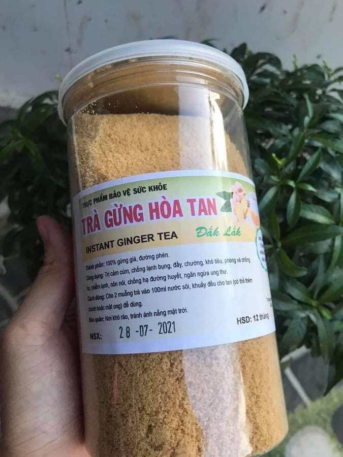 TRÀ GỪNG HOÀ TAN ĐĂKLĂK lọ/500g