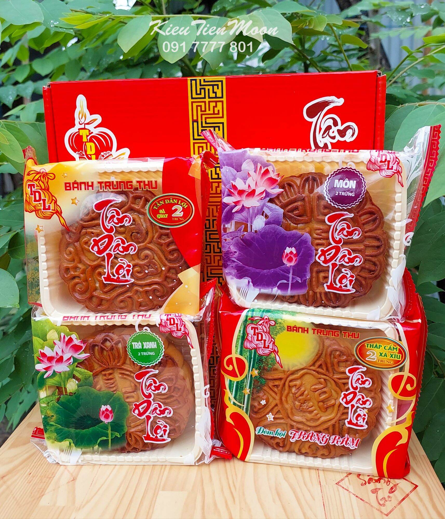 Bánh trung thu tân dân lợi 2 trứng 200gr